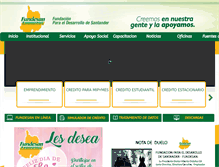 Tablet Screenshot of fundesan.org